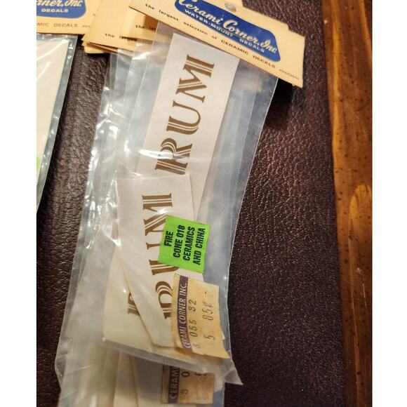 NOS Lot of ceramic Decals Liquor Types  Lot‎ of 29 - Picture 2 of 9